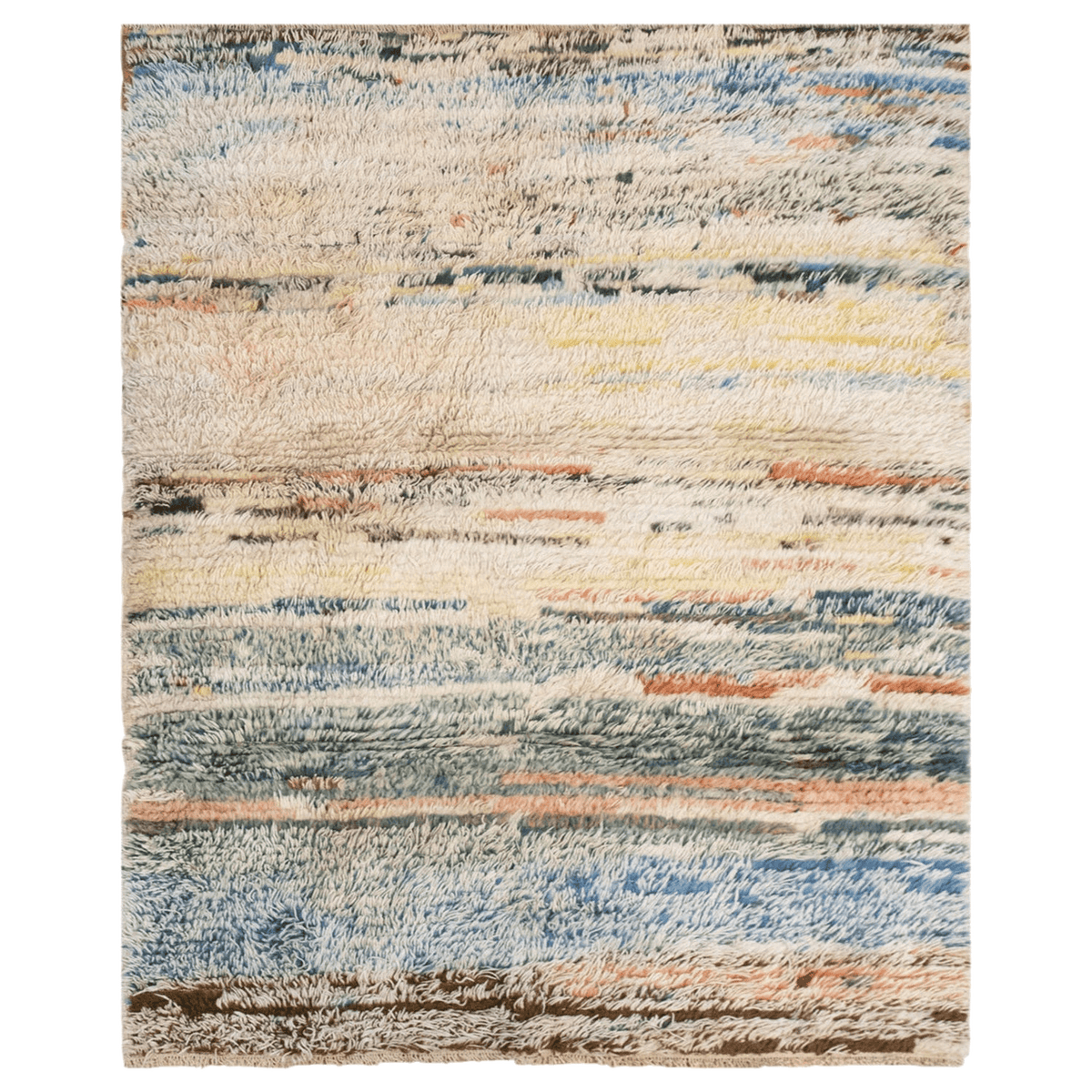 19197 hand-woven Denizli wool kilim, 142 x 192 cm - 7