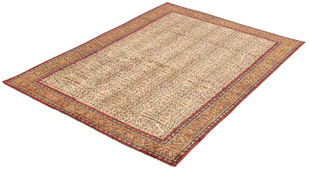 Turkish Kayseri Vintage rug, field pattern detail