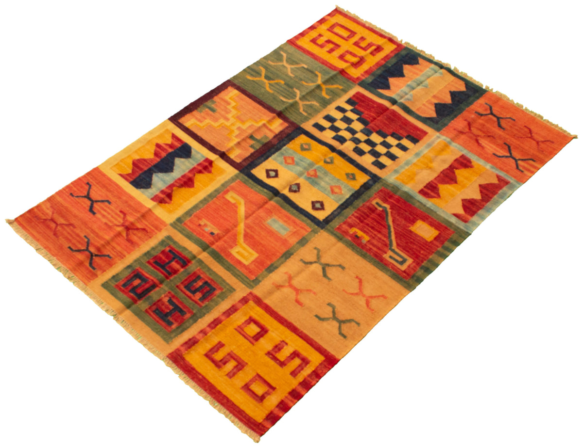Turkish Sundance kilim, weave close-up