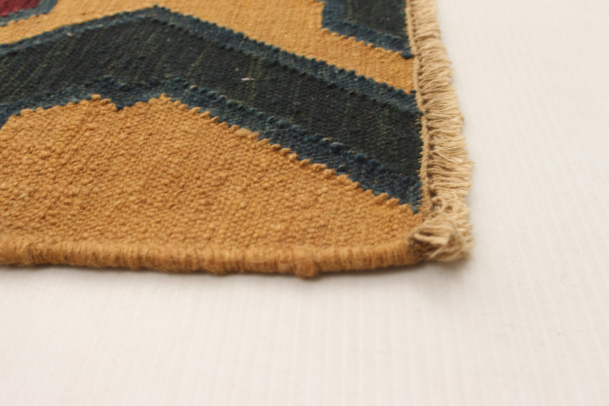 Turkish Sundance kilim, corner detail