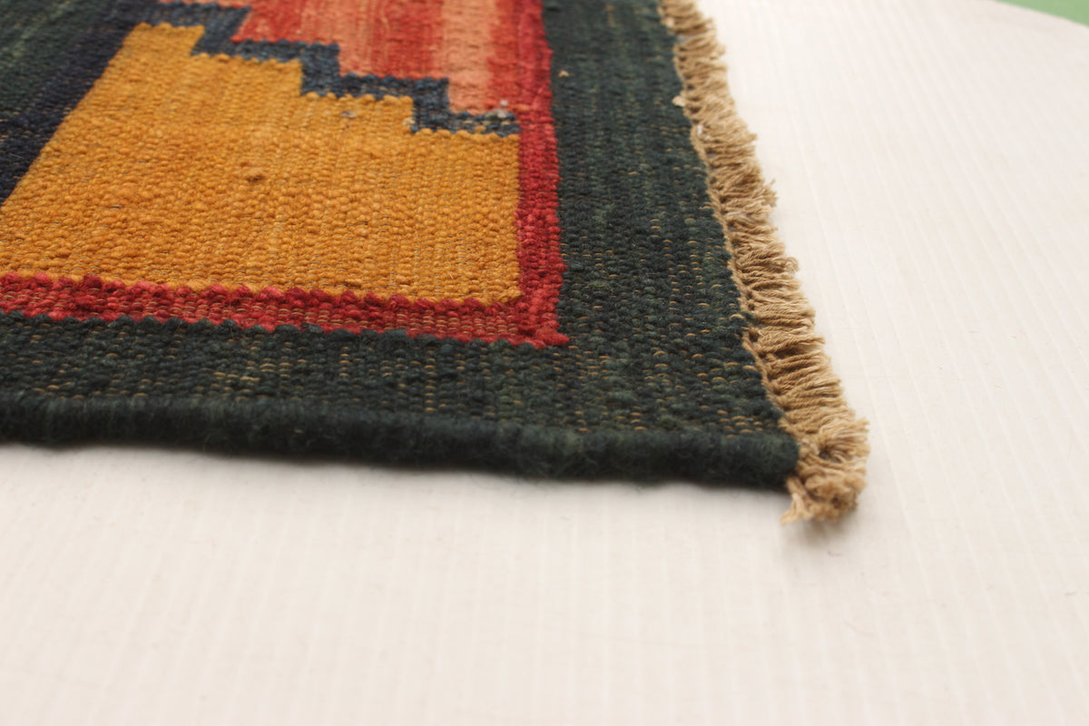 Turkish Sundance kilim, corner detail