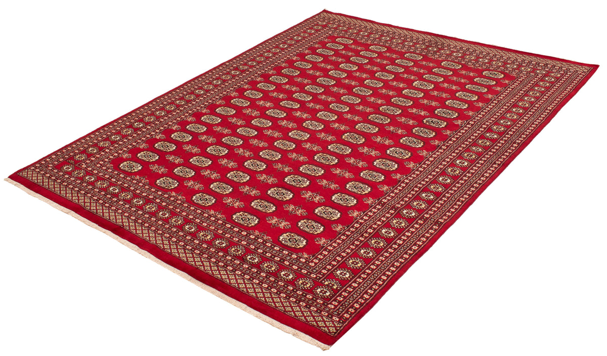 Finest Peshawar Bokhara Dark Red 7'11" x 10'4" - SKU 363218 - image 4