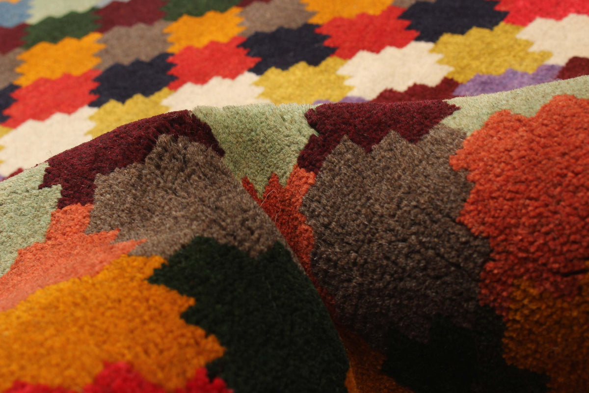 Persian Kashkuli Gabbeh rug, reverse side
