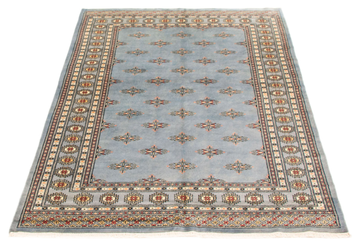 Peshawar Bokhara rug, field detail