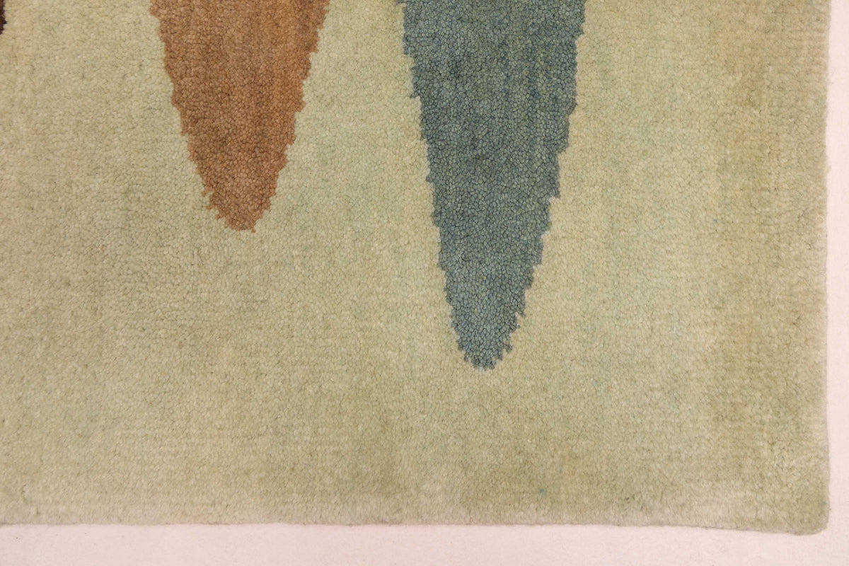 Peshawar Ziegler Light Green 5'1" x 6'10" - SKU 430827 - image 5