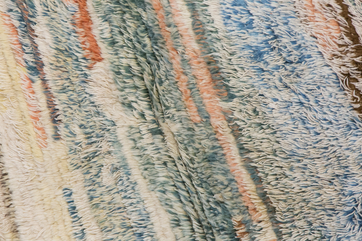 19197 hand-woven Denizli wool kilim, 142 x 192 cm - 5