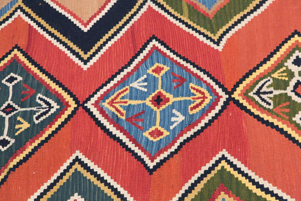 OLD KILIM 39 hand-woven Denizli wool kilim - 3