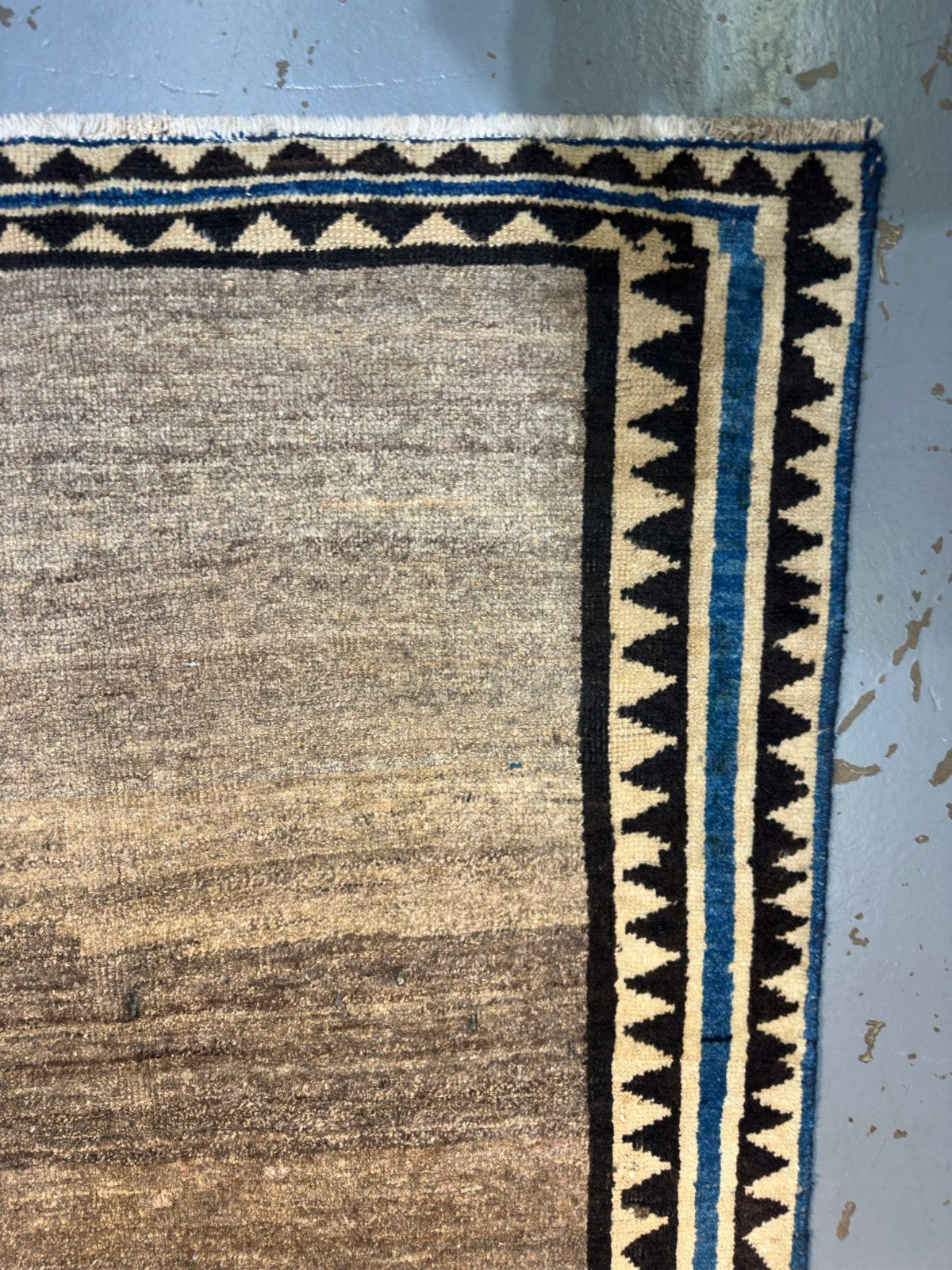 Afghan Gabbeh rug, pile close-up
