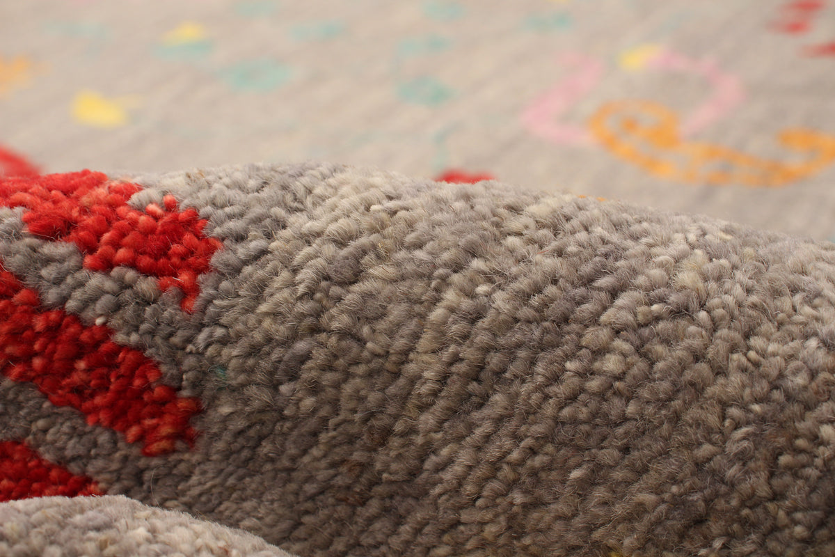 Pakistani Peshawar Ziegler rug, pile texture close-up