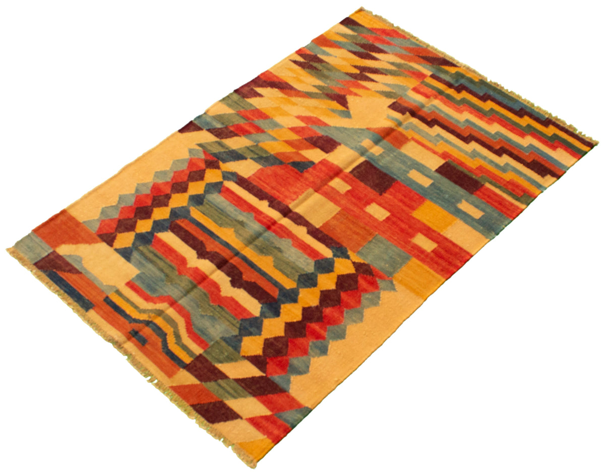 Turkish Sundance kilim, weave close-up