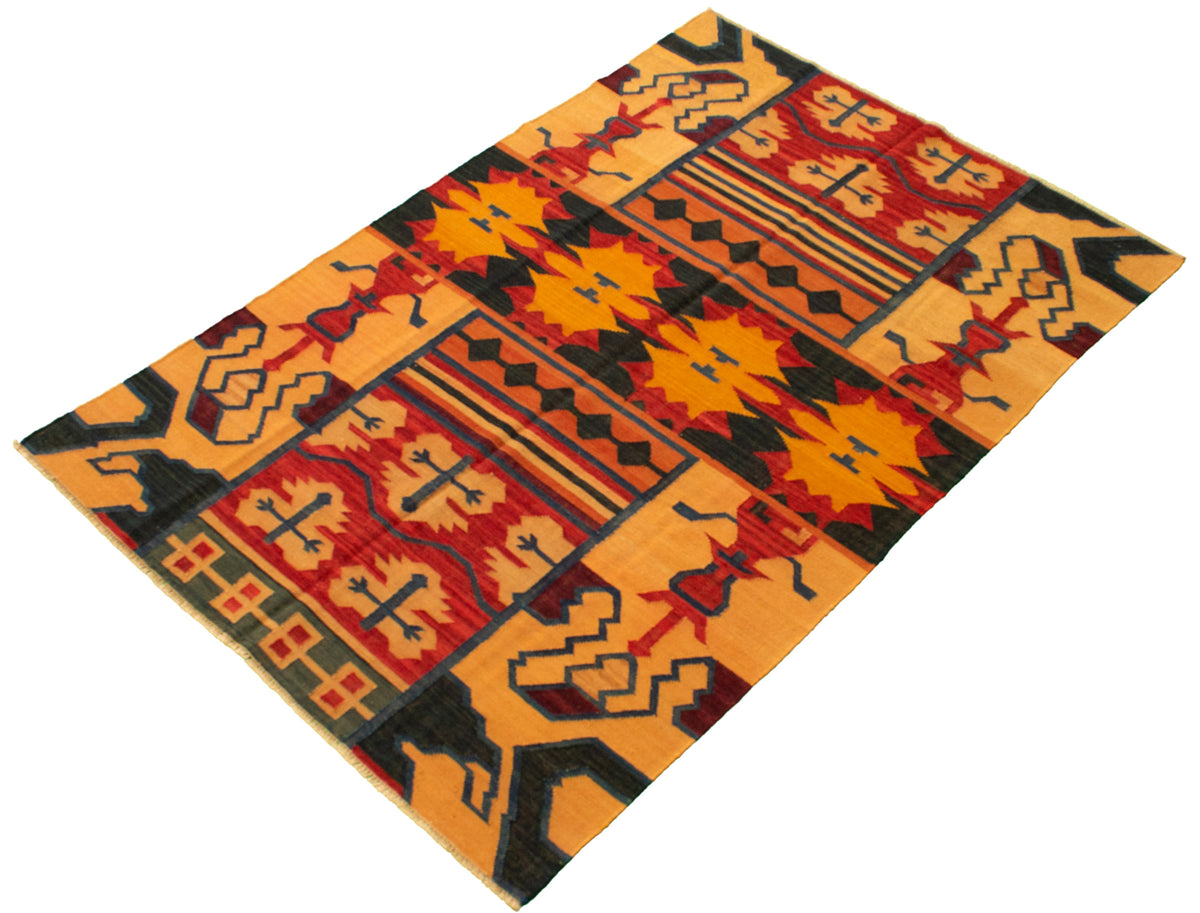 Turkish Sundance kilim, weave close-up