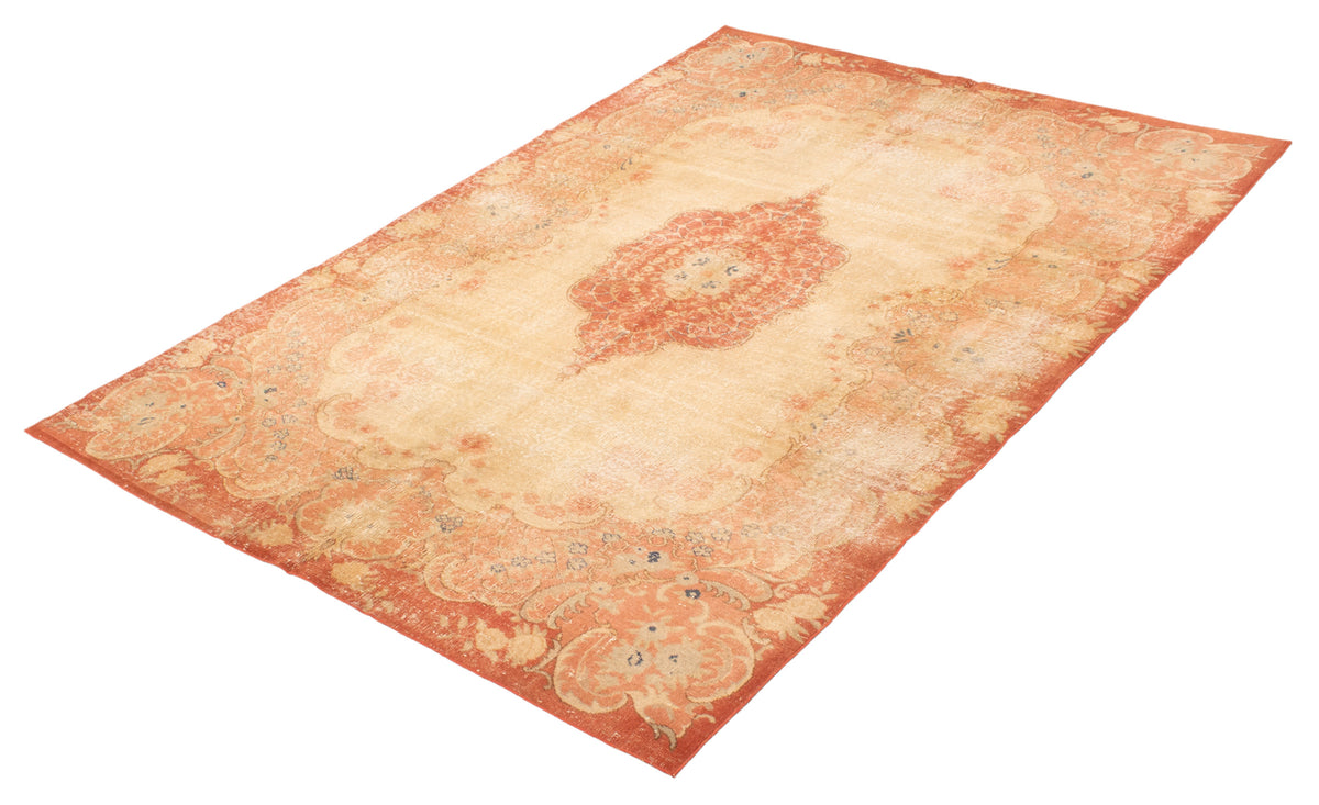 Turkish Antalya Vintage rug, border detail