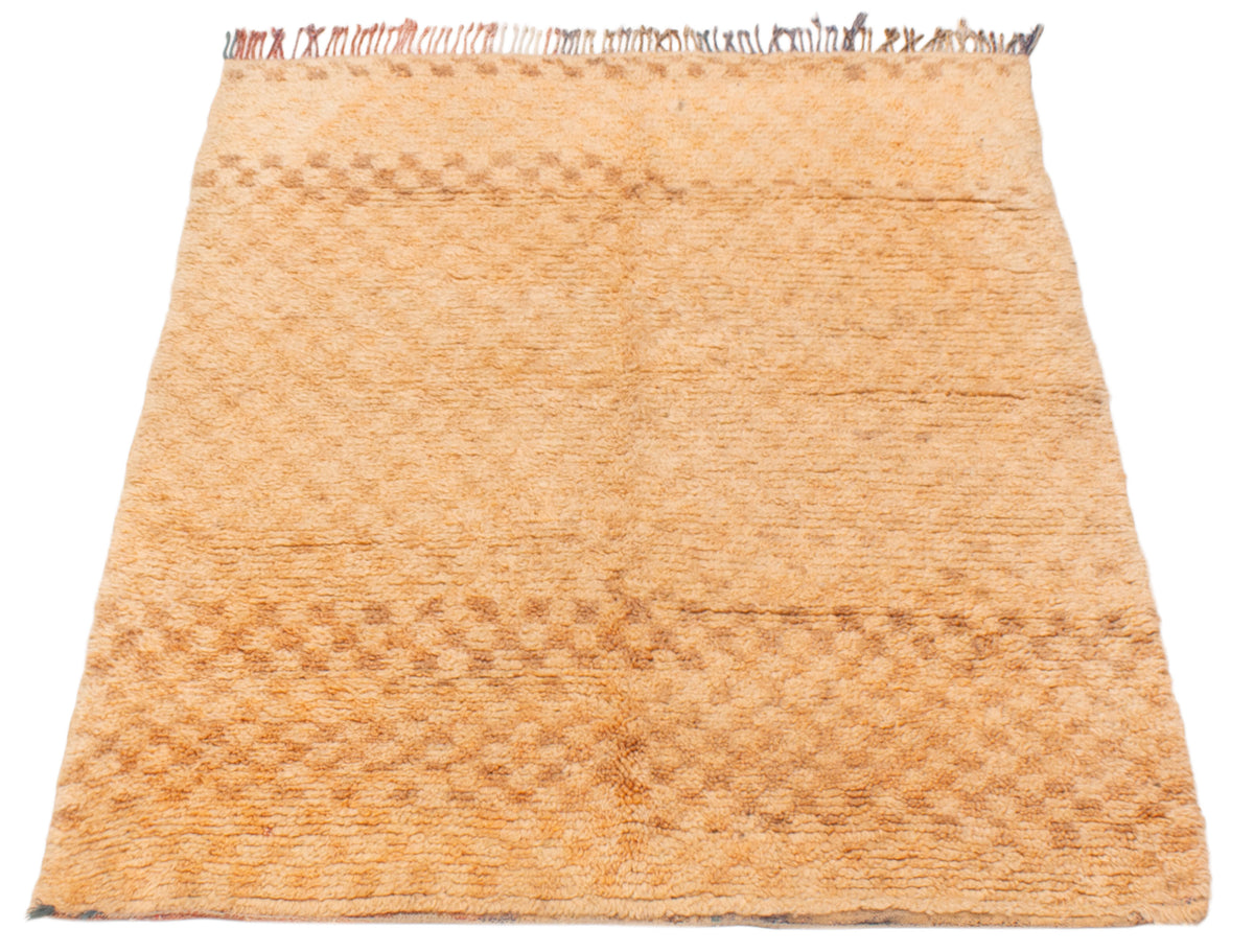 Moroccan Beni Ourain rug, high pile close-up