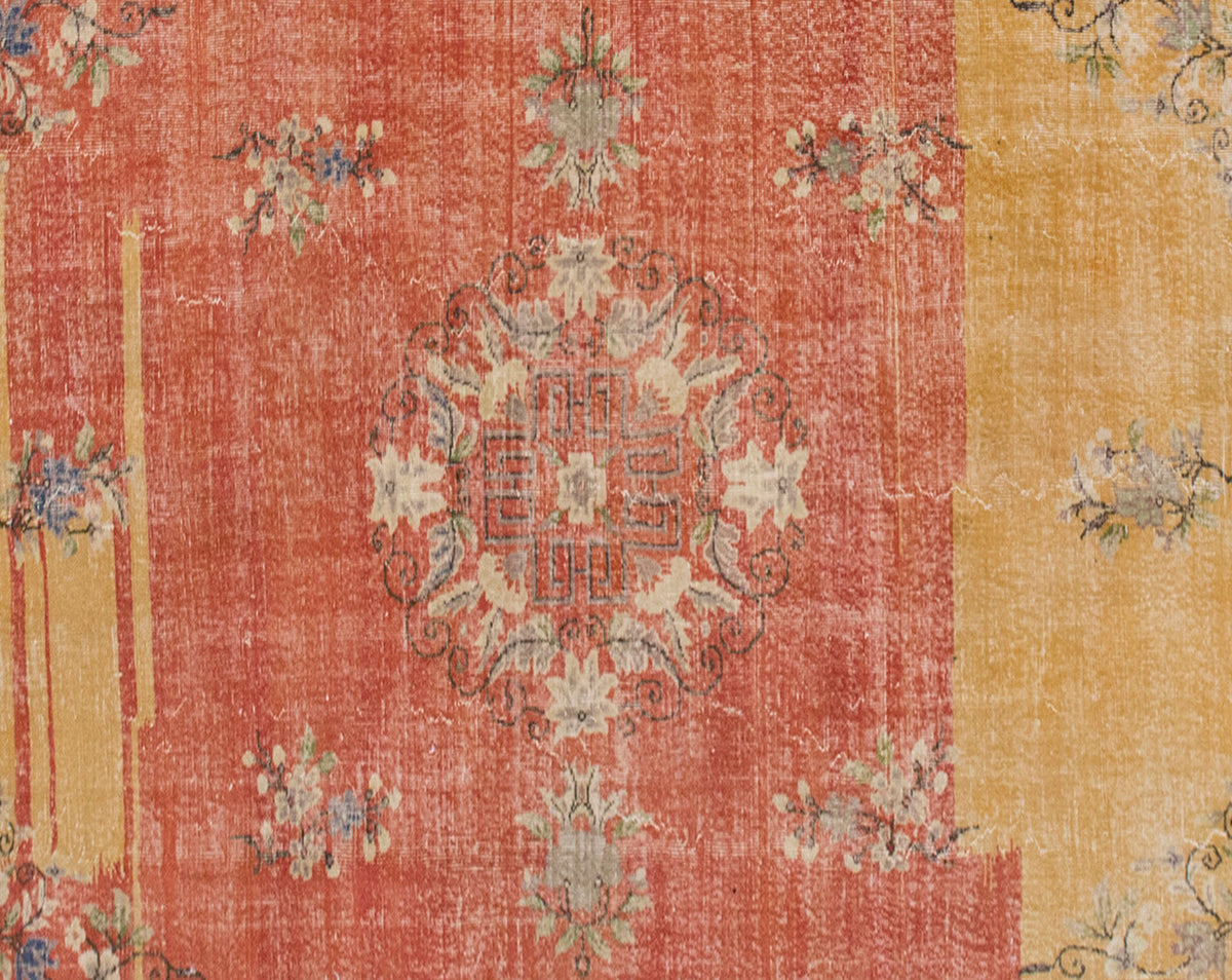 23036 hand-woven Denizli wool kilim, 210 x 300 cm - 5
