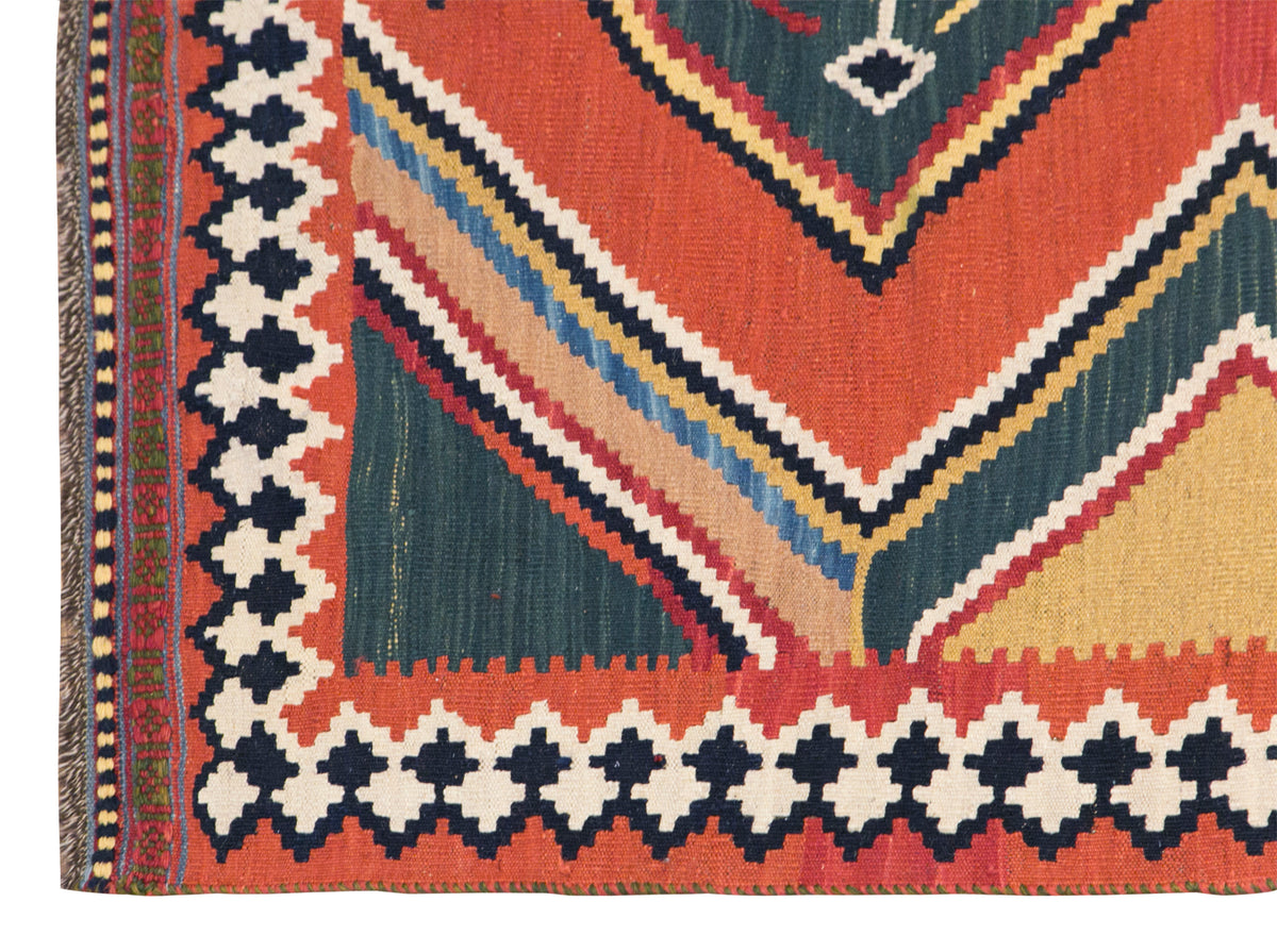 OLD KILIM 39 hand-woven Denizli wool kilim - 2