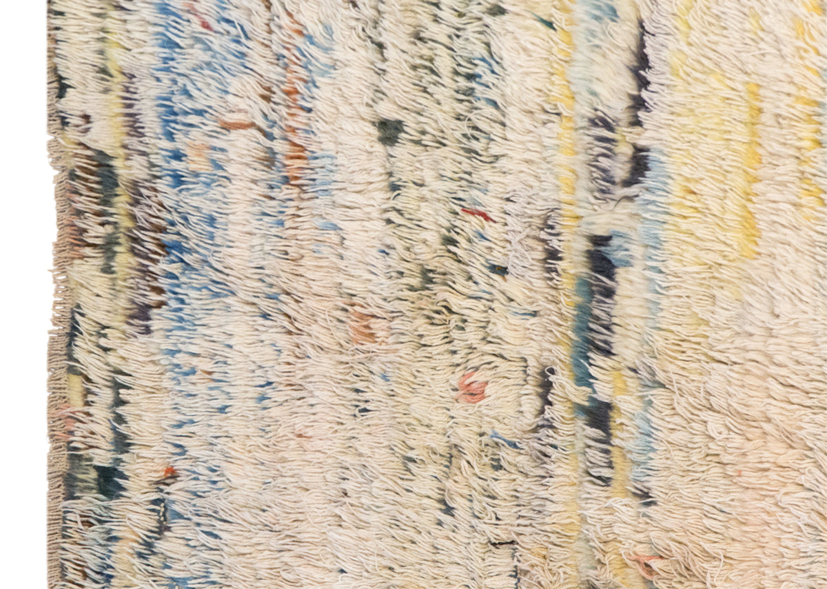 19197 hand-woven Denizli wool kilim, 142 x 192 cm - 2
