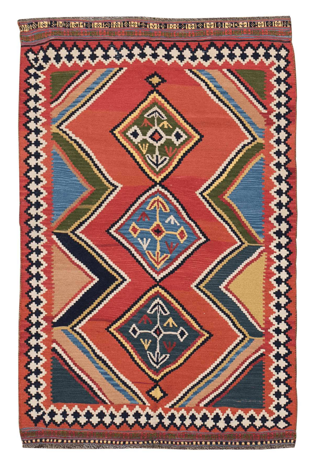 OLD KILIM 39 hand-woven Denizli wool kilim - 1