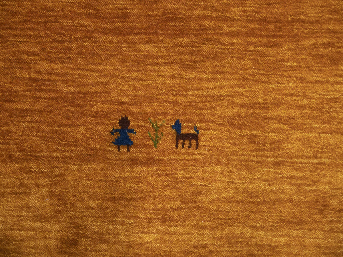 Indian Gabbeh rug, surface texture